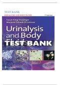 Test Bank For Urinalysis and Body Fluids, 7th Edition By Susan Strasinger|9780803675827| All Chapters 1-17| LATEST