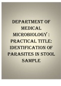 department-of-medical-microbiology-practical-title-identification-of-parasites-in-stool-sample