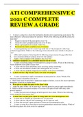 ATI COMPREHENSIVE C 2021 C COMPLETE REVIEW A GRADE