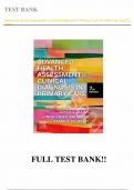 Test Bank - for Advanced Health Assessment & Clinical Diagnosis in Primary Care 7th Edition by Joyce E. Dains, All Chapters | Complete Guide A+