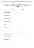 Portage Learning Anatomy & Physiology 2: Lab 4 Exam