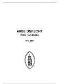 Arbeids- en Sociale Zekerheidsrecht 2023-2024 (14/20 eerste zit)