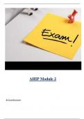 AHIP Module 2 ( Latest 2024 / 2025 ) Actual Questions and Answers 100% Correct