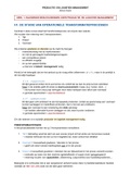 Productie- en Logistiek Management Samenvatting - TEW - 19/20 eerste zit (PLM)