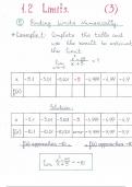 1.2(3) Finding Limits Numerically