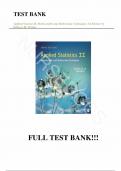 Test Bank -for Applied Statistics II: Multivariable and Multivariate Techniques 3rd Edition by Rebecca M. Warner, All Chapters | Complete Guide A+