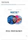 Test Bank - for MKTG 14th Edition by Charles Lamb, Joe Hair, All Chapters | Complete Guide A+