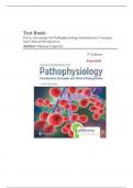 TEST BANK For Davis Advantage for Pathophysiology Introductory Concepts and Clinical Perspectives 3rd Edition ( Theresa Capriotti, 2024) Newest Edition