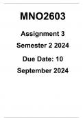 MNO2603 Assignment 3 2024 Semester 2