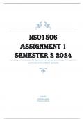 NSO1506 Assignment 1 (COMPLETE ANSWERS) Semester 2 2024. -100% TRUSTED Complete, trusted solutions and explanations - DISTICTION GARANTEED