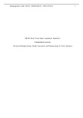  NR 526 Week 5 Case Study Assignment: Hepatitis C Chamberlain University Advanced Pathophysiology, Health Assessment, and Pharmacology for Nurse Educators