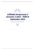 LCR4803 Assignment 2 Semester 2 2024 - DUE 16 September 2024