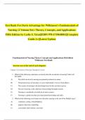 Test Bank For Davis Advantage for Wilkinson's Fundamentals of Nursing (2 Volume Set): Theory, Concepts, and Applications Fifth Edition by Leslie S. Treas||ISBN 978-1719648011||Complete Guide A+||Latest Update