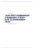 MAC3702 Assignment 2 Semester 2 2024 - DUE 12 September 2024