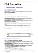 Samenvatting  Pr & Copywriting (V2S344)