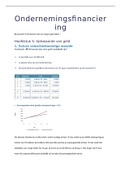 Samenvatting ondernemingsfinanciering