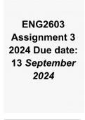 ENG2603 Assignment 3 2024 Due 13 September 2024.