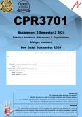 CPR3701 Assignment 2 (COMPLETE ANSWERS) Semester 2 2024 