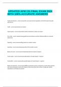   UPDATED AFM 131 FINAL EXAM 2024 WITH 100% ACCURATE ANSWERS