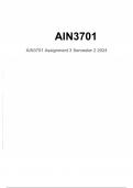 AIN3701 Assignment 3 Semester 2 2024. Questions & answers with complete solutions