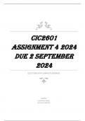 CIC2601 Assignment 4 2024 - DUE 2 September 2024