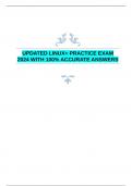 UPDATED LINUX+ PRACTICE EXAM 2024 WITH 100% ACCURATE ANSWERS