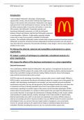 (DISTINCTION*) Pearson BTEC Business Level 3 Unit 1 Exploring Business Assignment 2:The Effects of the Environment on a Business (McDonalds)