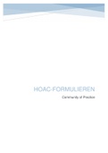 Community of Practice - HOAC-formulieren (minor Fysiotherapie & Kinderen, Volwassenen & Ouderen)