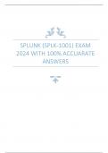 SPLUNK (SPLK-1001) EXAM 2024 WITH  100% ACCUARATE ANSWERS