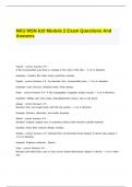 NKU MSN 610 Module 2 Exam Questions And Answers.