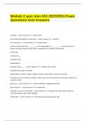 Module 2 quiz msn 610 2023-2024 Exam Questions And Answers.