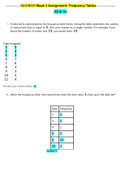 MATH 225N Week 2 Quiz (Comparing Sampling Methods) , MATH 225N Week 2 Assignment (Frequency Tables) / MATH225 Week 2 Quiz (Comparing Sampling Methods),MATH225 Week 2 Assignment (Frequency Tables) (New-2021):Chamberlain College of Nursing  (ANSWERS VERIFIE