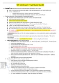 NR565 wk 7-8 Final Exam Study Guide 2021