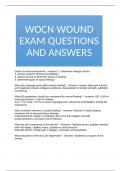 WOCN WOUND EXAM QUESTIONS AND ANSWERS