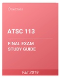 ATSC 113 FINAL EXAM STUDY GUIDE FUL EXAM NOTES 2019-2022 University of British Columbia