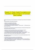   Chapter 01 Public Health Foundations and Population Health questions and answers 100% verified.