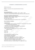 EXPERIMENT 4- THERMOCHEMISTRY LAB NOTES 