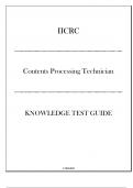 IICRC - Contents Processing Technician - Knowledge Test Guide 2024.