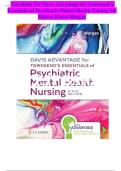 Test Bank  for Davis Advantage for Townsend’s Essentials of Psychiatric Mental Health Nursing 9th Edition Karyn Morgan { ultimate guide  A+}