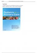 Test Bank for Pediatric Primary Care, 6th Edition by Dawn Lee Garzon Maaks, Catherine E. Burns , latest Edition