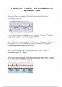 ACLS Post Test 1 (Latest ) Actual Questions and Answers 100% Correct