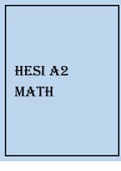 HESI A2 MATH 2021