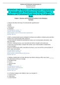 BUSINESS 1303 Business and Professional Communication 2e Quintanilla and Wahl Instructor Resource Chapter 1: Business and Professional Excellence in the Workplace Test Bank