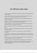 AIC 300 Exam study Guide