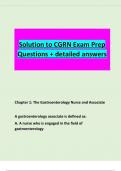 Solution to CGRN Exam Prep Questions + detailed answers 