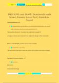 MED SURG 1211 EXAM 1 Questions & 100%  Correct Answers- Latest Test | Graded A+ |  Passed