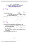 ACCTING 1002Topic 4 tutorial solutions Week 5 (NCA) Topic 4 Tutorial solution The questions and solutions were discussed in Week 5 beginning 29 March 2021