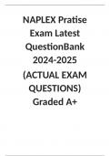 NAPLEX Pratice Exam Latest QuestionBank 2024/2025 (ACTUAL EXAM QUESTIONS) Graded A+