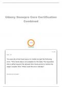 Udemy Snowpro Core Certification Combined Questions with 100% Correct Answers