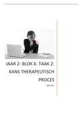 Zuyd hogeschool fysiotherapie: JAAR 2:  BLOK 6: Taak 2 KANS Een gerichte therapie gevraagd